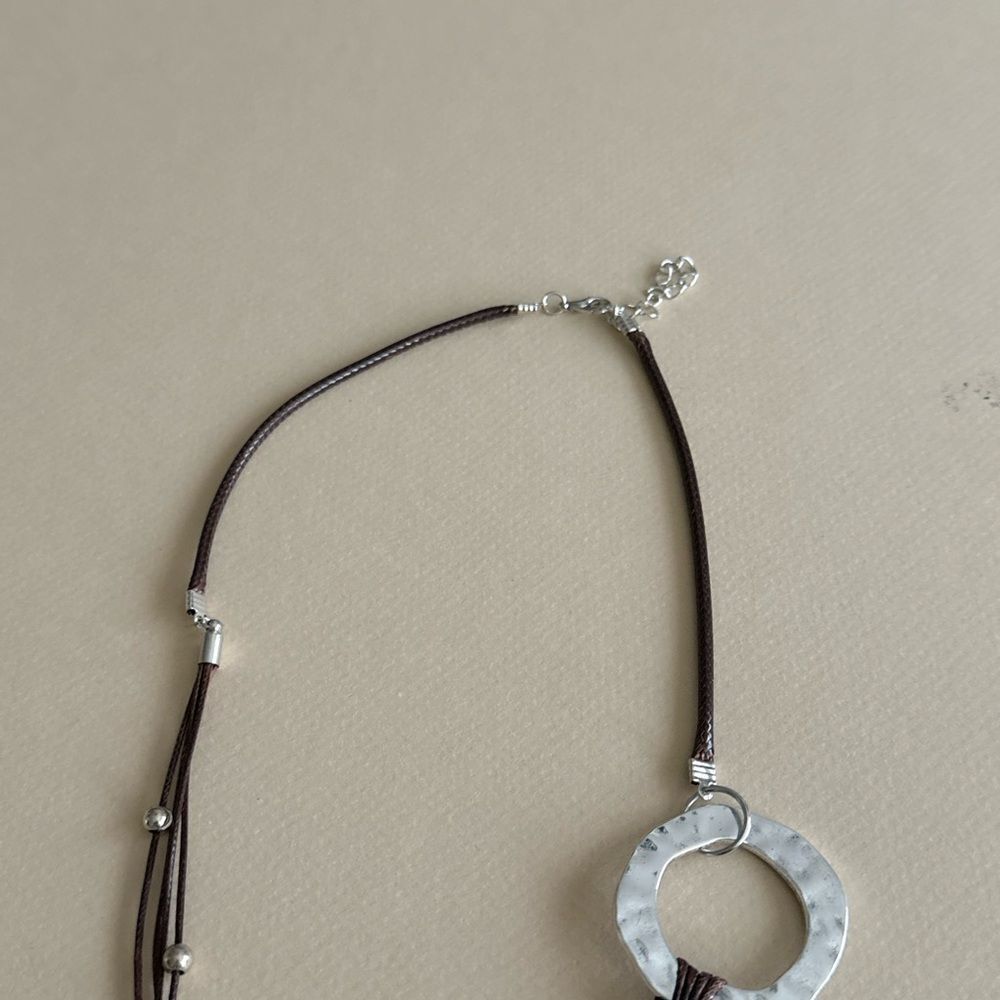 Boho Brown Necklace N1861 - Picture 4 of 4